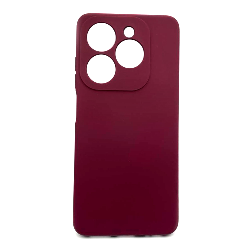 Silicone Cover Full Camera without Logo (A) для TECNO Spark Go 2024/POP 8/Spark 20/Spark 20C/Infinix Smart 8/Hot 40i  (Marsala)-0